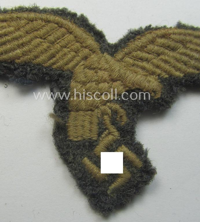 WH (Luftwaffe) EM- (ie. NCO-) 'down-tailed'-pattern breast-eagle