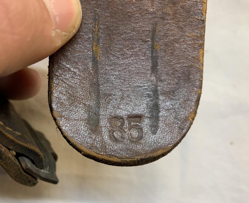 Waffen-SS Steel Buckle and Leather Belt