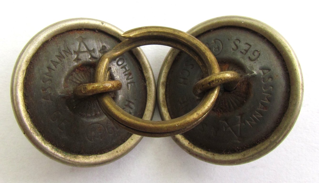 2 x Original German NSDAP (Nazi Party) Political Uniform Button