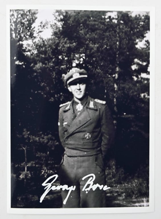 Signature of Wehrmacht Heer KC Recipient 'Georg Bose'
