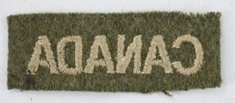 Canadian WW2 Shoulder title Set 'Canada'