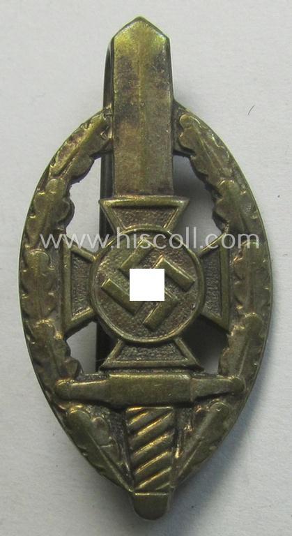 Membership-lapel-pin: 'Nationalsozialistischer Kriegsopferversorsung' (ie. 'N.S.K.O.V.') being a maker- (ie. 'Deschler'-) marked example