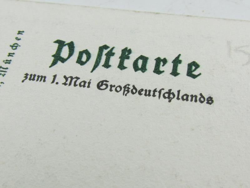 Postcard : 'Wir danken unserm Führer'