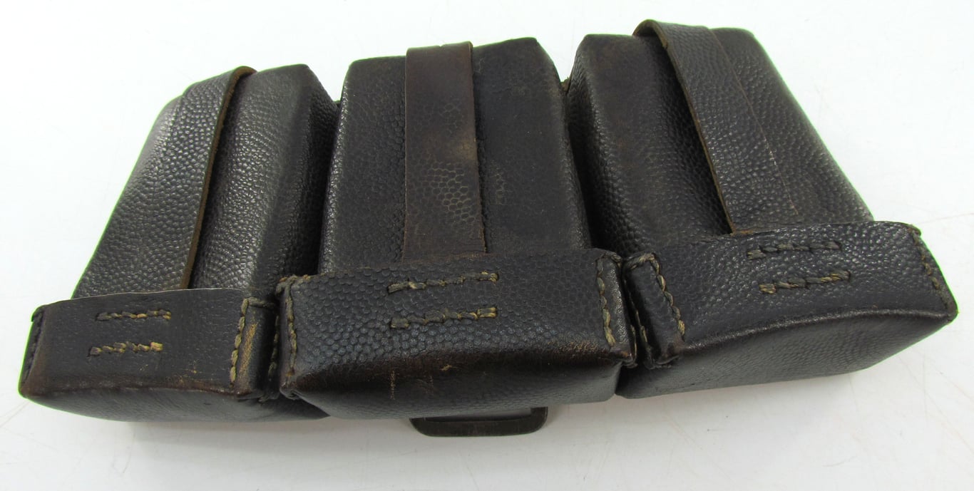 Matching Pair of K98 Ammunition Pouches - RB Numbered “0/0396/0027”