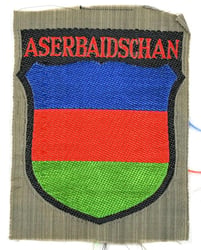 German WH 'Aserbaidschan' Volunteer Sleeve Shield