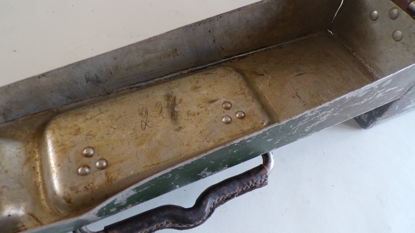 Normandy Camo Slanted-Lid Aluminium MG34 Ammo Box