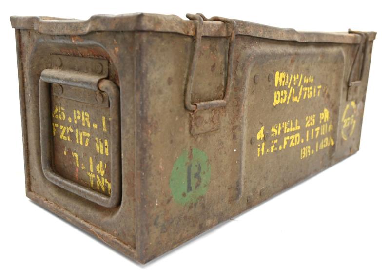 British WW2 25pds Grenade Box with Frame