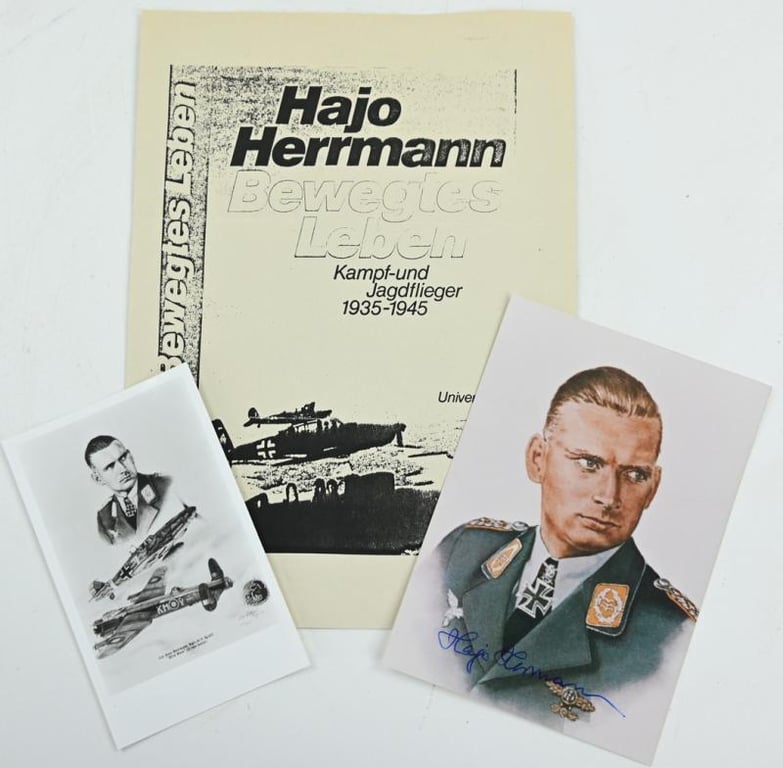 Signature of Luftwaffe KC-OLC&S Recipient 'Hajo Hermann'