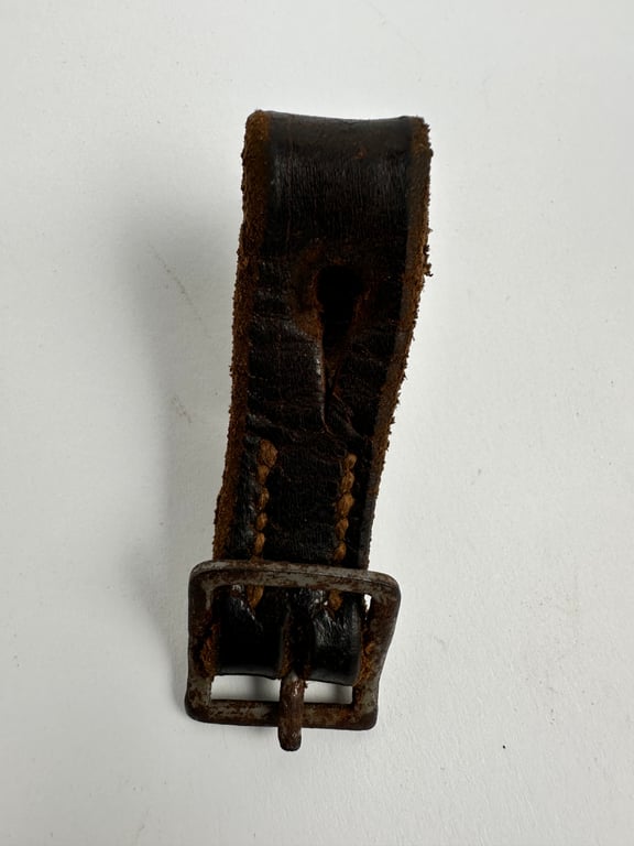Late war leather German helmet chin strap