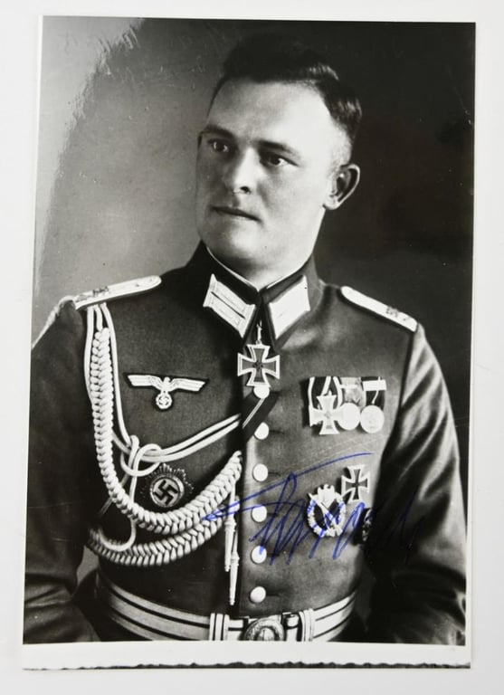 Signature of Wehrmacht Heer KC Recipient 'Alfred Jarosch'