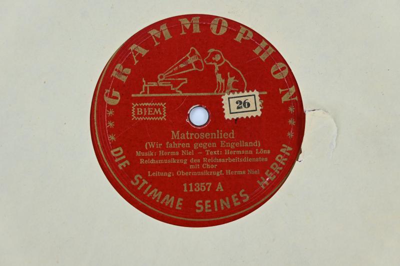 German Third Reich Era Music Record 'RAD'