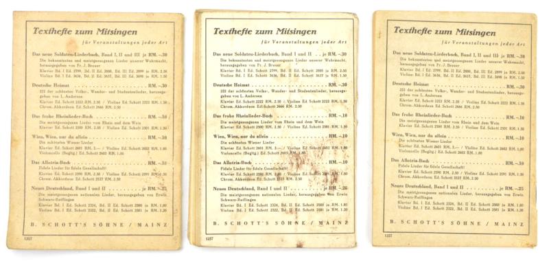 German WH Marching Songs Pocket Book Set