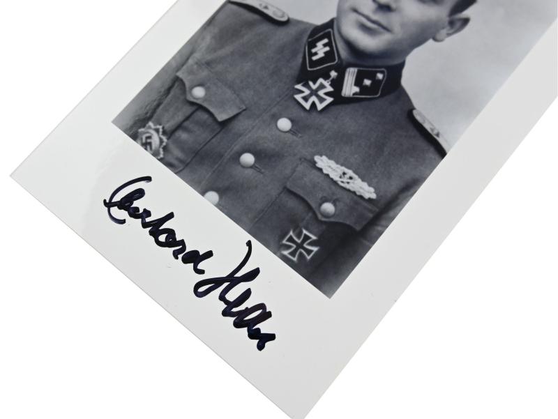 Signature of Waffen-SS KC Recipient 'Eberhard Heder'