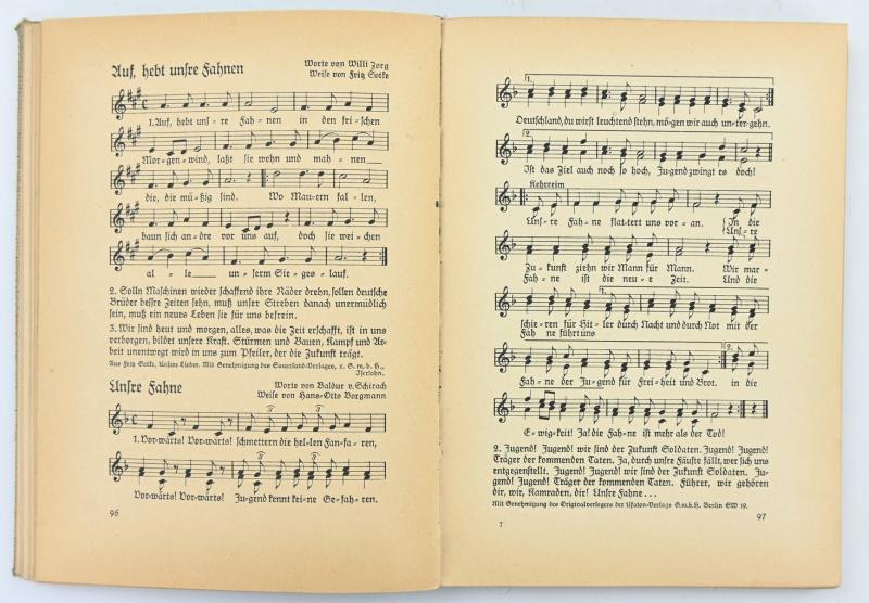 German BDM Songbook 'Wir Mädel singen'