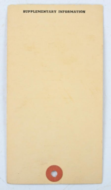 US WW2 medical I.D. Tag