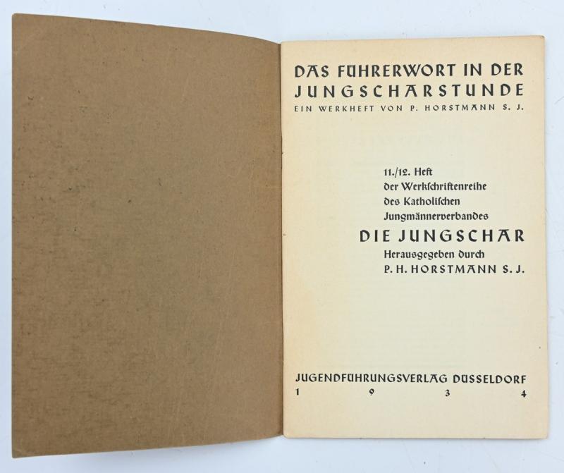 German Hitler Youth 'Jungschar' Booklet 1934