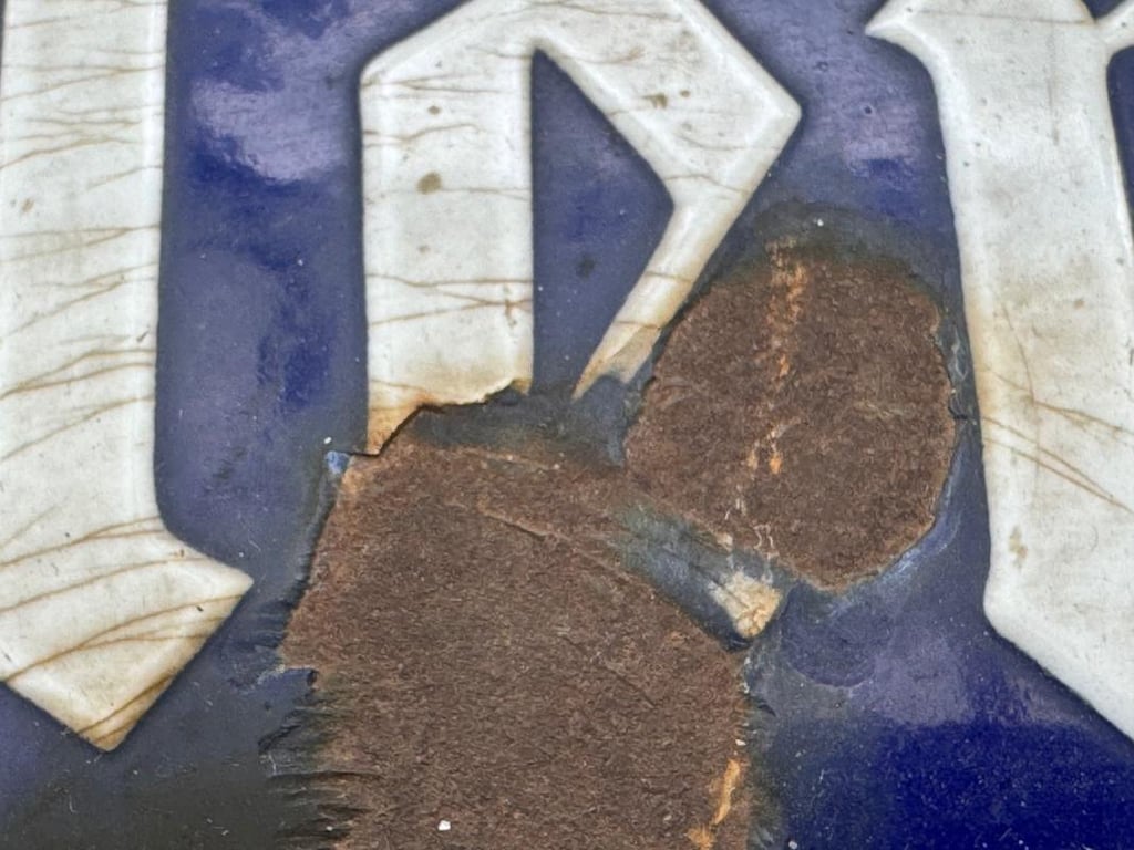 WWII German Enamelled Street Sign