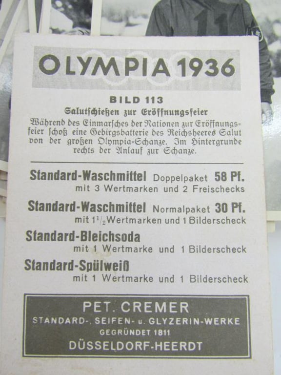 Collection pictures Olympia 1936