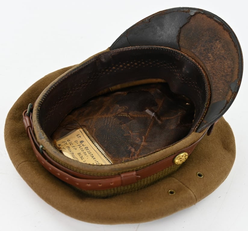 US WW2 Officers Cap R.J. Resetaritz