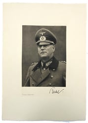 German Third Reich Litho Print of Generalfeldmarschall Wilhelm...