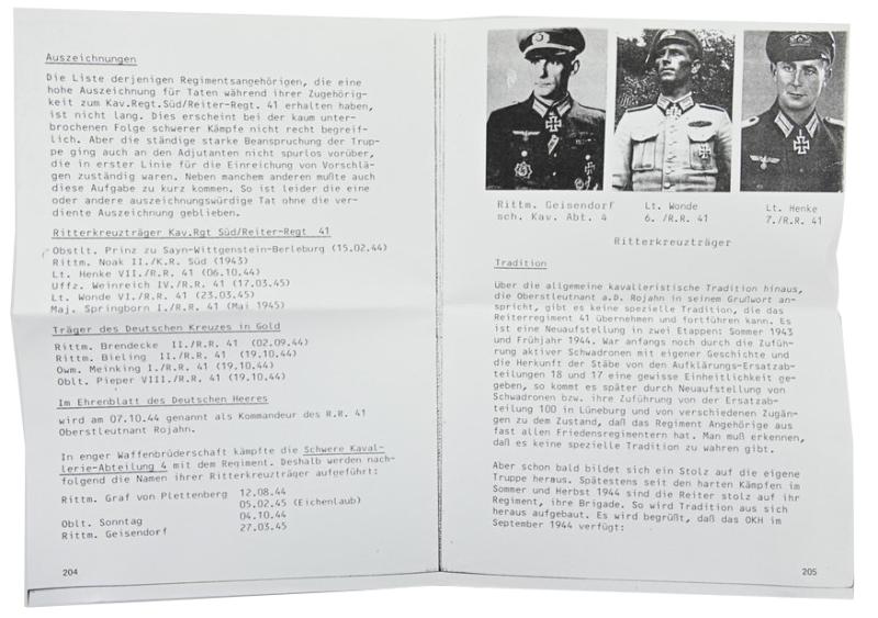 Signature of Wehrmacht Heer KC Recipient 'Fritz-Adolf Geisendorf'