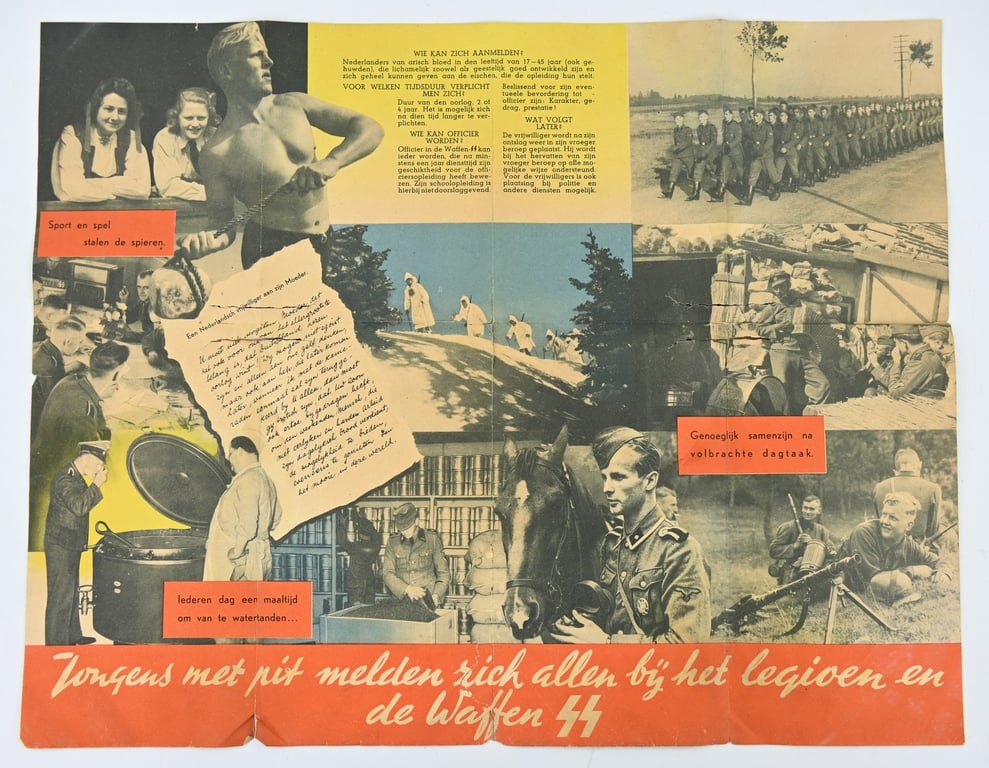 German Dutch Waffen-SS Recruitment Flyer