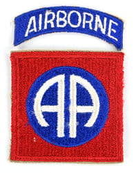 US WW2 82nd Airborne Division Shoulder Patch