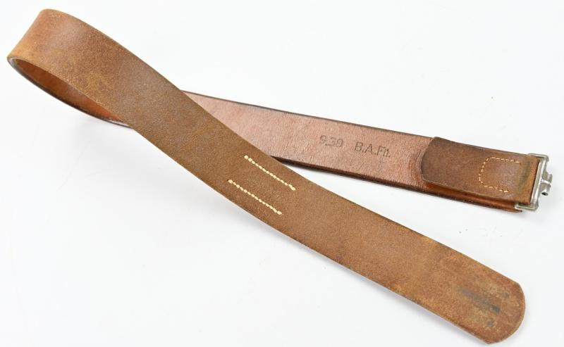 German LW Brown Leather Combat Belt