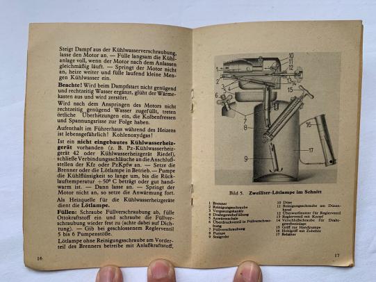 German WW2  'Taschenbuch für den Kraftfahrer im Winter'