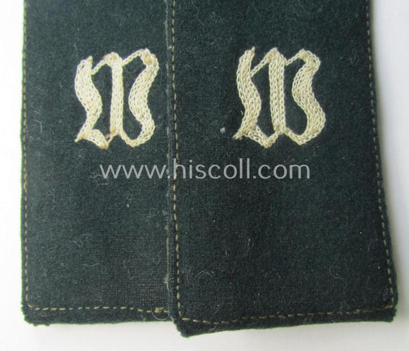 Pair of WH (Heeres),'cyphered') EM-type shoulderstraps: 'Soldat des Wachbatallions Berlin'