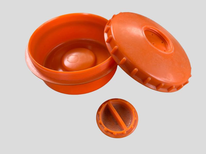 German WWII Orange Bakelite Salt Shaker