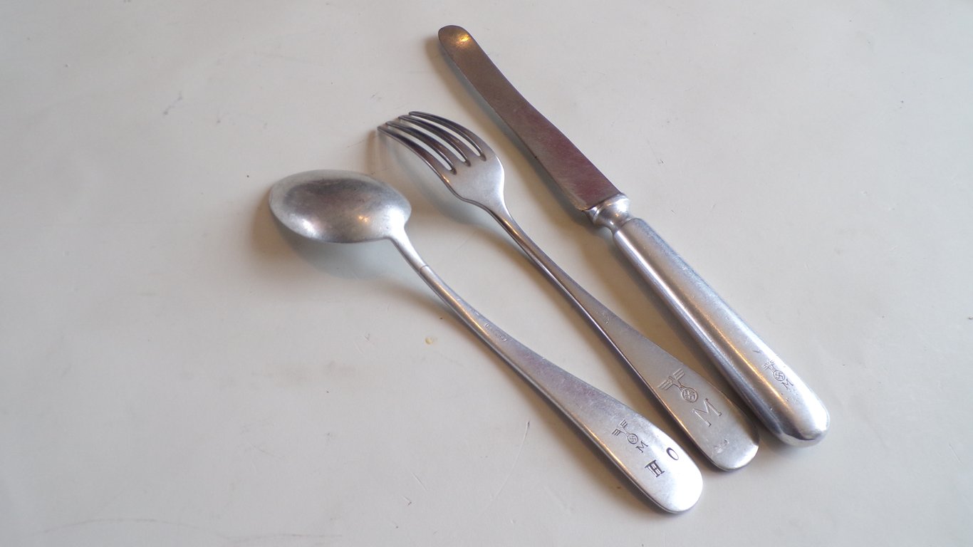 Kriegsmarine 3-Piece Aluminum Cutlery Set