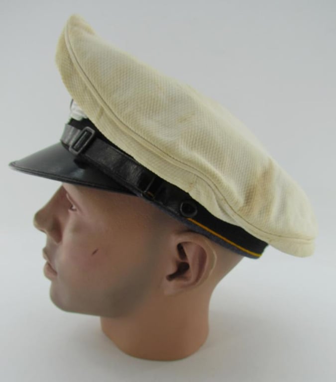 Luftwaffe EM/NCO White Topped visor cap for pilot/paratrooper