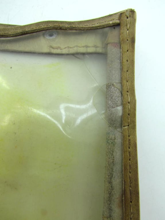 German Brown Leather Map Case with insert