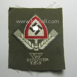 'BeVo'-woven: RAD (ie. 'Reichsarbeitsdienst') EM- (ie. NCO-) type...