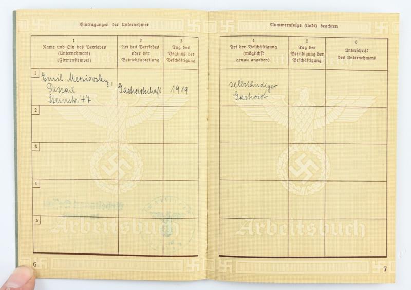 German Third Reich Workerspass