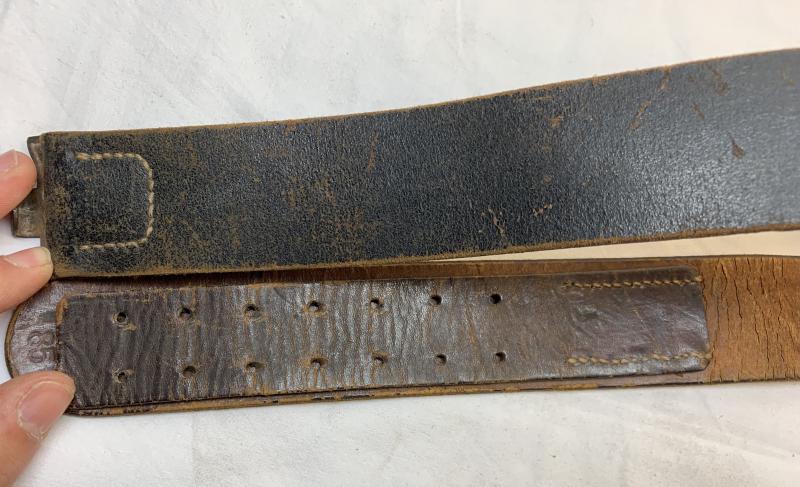 Waffen-SS Steel Buckle and Leather Belt