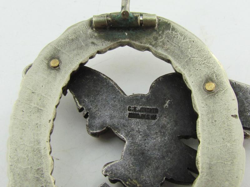 Luftwaffe Observer Badge 'CE Juncker'