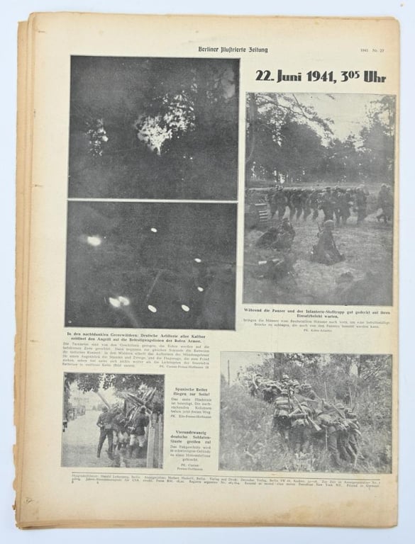 German Berliner Illustrierte Zeitung Newspaper 1941