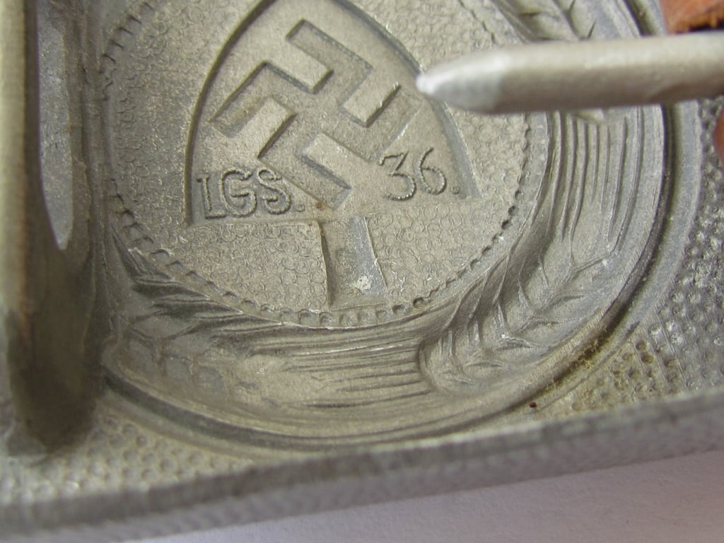 RAD EM/NCO Aluminum Belt Buckle – LGS 1936 – Mint Condition