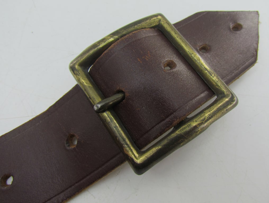 Original WWII U.S. Army leather garrison belt