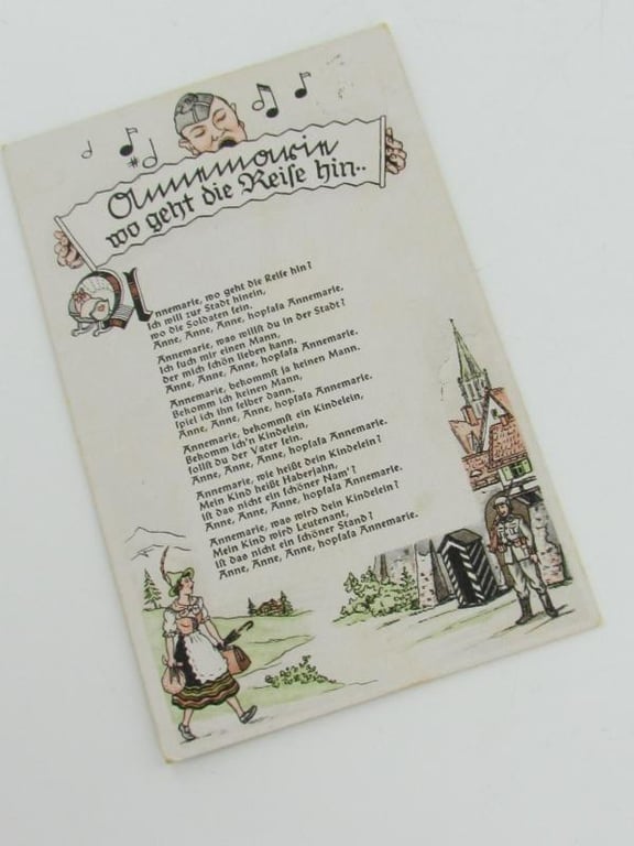 Wehrmacht Artwork Song Postcard