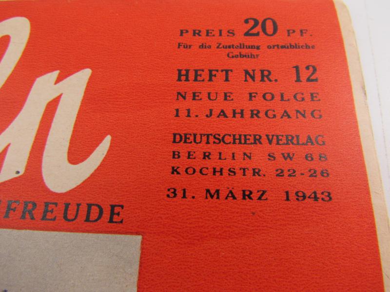 Koralle Magazine dated 31 March 1943