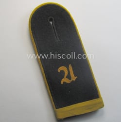 Single, black-coloured, WH (Heeres) 'cyphered', EM-type shoulderstrap as...