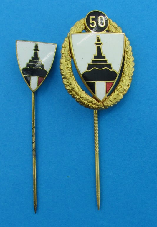 Kyffhäuserbund 50-Year Membership Stick Pin Set – Cased
