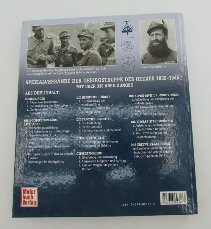 Book : Roland Kaltenegger – Spezialverbände der Gebirgstruppe 1939–1945