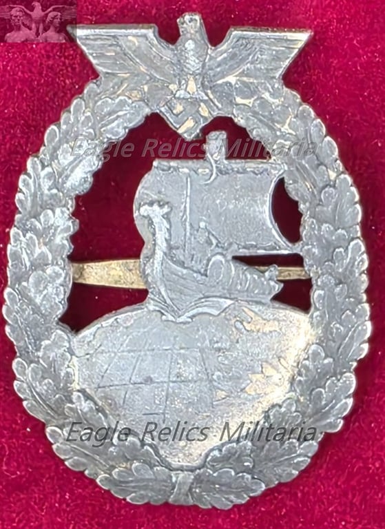 Kriegsmarine Auxiliary Cruiser War Badge  Kriegsabzeichen für Hilfskreuzer