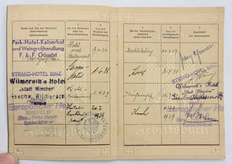 German Third Reich Workerspass