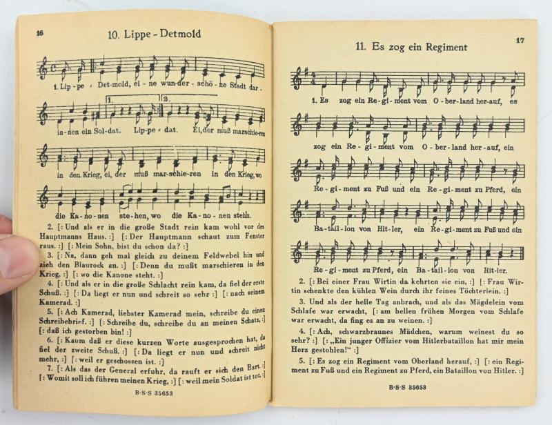 German WH Marching Songs Pocket Book