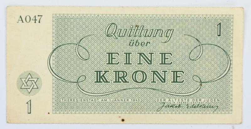 German WW2 Theresienstadt (Terezin) Concentration Camp Banknotes